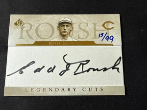 Edd Roush 2005 UD SP Legendary Cuts Autograph 15/99 Auto HOF #LC-ER card Rare - Picture 1 of 2