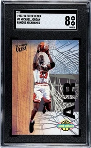 Michael Jordan 1993 Fleer Ultra Famous Nicknames #7 AIR Jordan Grade 8 - Picture 1 of 2