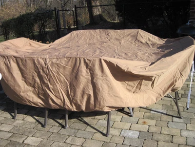Large Outdoor Cover for Rectangular/Oval Dining Table/Chair Set Deluxe - Image 1 of 2