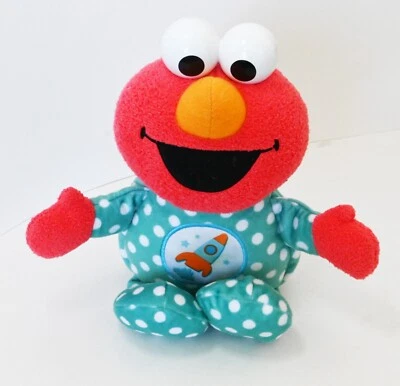 9" PLAYSKOOL Sesame Street Elmo Plush Snuggle Hasbro Reversible - Image 1 of 4