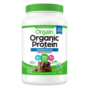 Orgain USDA Organic Plant Protein Powder, Creamy Chocolate Fudge, 2.74-pounds - Picture 1 of 5