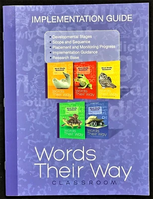 Words Their Way - TEACHER IMPLEMENTATION GUIDE for the CLASSROOM (2019, Pearson) - Image 1 of 4
