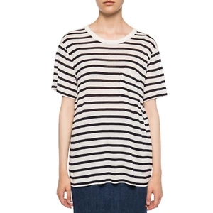 Alexander Wang T-shirt black/white striped vicose size M - Picture 1 of 8