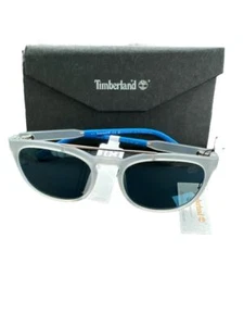 NEW Timberland Blue & Frosted Polarized Sunglasses Earth Keepers TB9181 53 19  1 - Picture 1 of 11