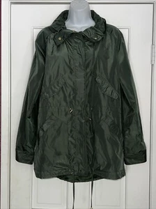 Ellen Tracy Black Flap Pockets Long Sleeve Snap Front Womens Jacket Size Large - Picture 1 of 13