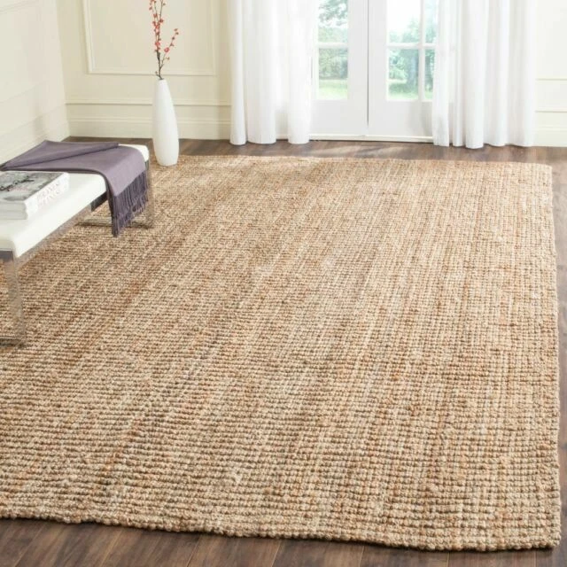 Safavieh Fiber Solid Rug Pad Hand Made Area Rug 10' x 14' - Natural