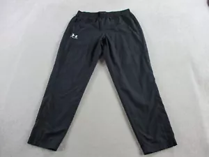 Under Armour Pants Mens XL Black Vital Woven Warm Up Training Gym Tapered Lined - Picture 1 of 11