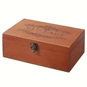 COFFRET BOITE DE RANGEMENT BOIS VINTAGE - Picture 1 of 4