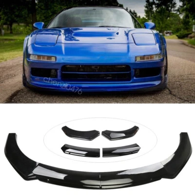 For Acura NSX Black Front Bumper Lower Lip Spoiler Splitter Body Kit Foto 1 de 4