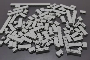 LEGO System 100 Basic Bausteine Basicsteine einreihig altes hellgrau gray #4112 - Bild 1 von 1