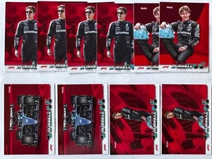 George Russell 2024 Topps Paddock Pass Formula 1 F1 Red Foil #5 + 35 + 55 Lot - Picture 1 of 1