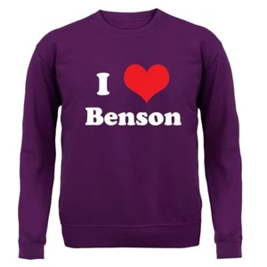 I Love Benson - Kids Hoodie / Sweater - Song Singer Fan Love Music Gig Concert - Picture 1 of 20