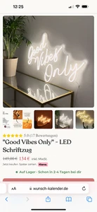 Good vibes only Led schriftzug - Bild 1 von 7