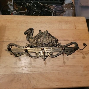 Antique Camel Dromedary Cast Iron Tunisian flag Leash Hook by Judd in the USA. - Picture 1 of 12