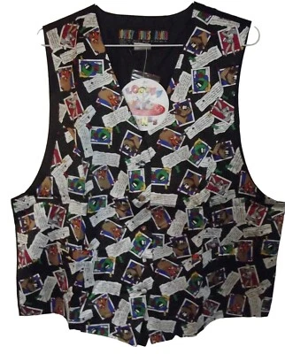 Looney Tunes Vest Mens Size Medium Martian Taz Yosemite-Sam Bugs Bunny wedding - Image 1 of 4