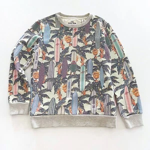 Scotch Shrunk Scotch and Soda Poolside Tropical Print Sweatshirt Kids Size 8 - Picture 1 of 8