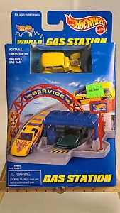 1996 Hot Wheels World Tankstelle gelb '32 Ford Auto Service Spielset Neu im Karton 65694 - Bild 1 von 5