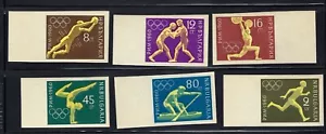 BULGARIA STAMPS 1960, SC # 1113-18, IMP. MNH SET, 17TH OLYMPIC GAMES ROME 2 - Picture 1 of 1