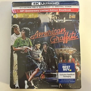 American Graffiti [SteelBook] (4k Ultra HD/Blu-ray/Digital) CASE DENTED/SEALED - Picture 1 of 4