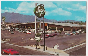 CALIFORNIA RIALTO SAGE'S SHOPPING CENTER FOOTHILL & WILLOW VINTAGE AUTOS 1964 - Picture 1 of 2