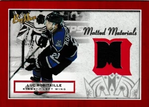 2005-06 Upper Deck Bee Hive Luc Robitaille Matted Materials Game Used Jersey HOF - Picture 1 of 2