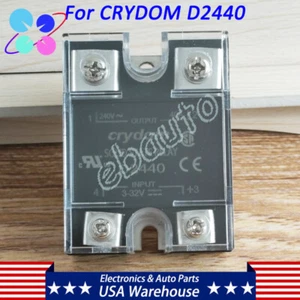 Per Crydom D2440 SSR 3-32V Uscita 40A 240V Stato Solido Relè Ingresso US STOCK - Foto 1 di 7