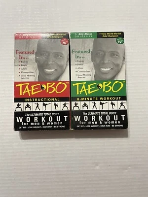 TaeBo Ultimate Total Body Workout VHS Set Instructional & 8 Minute Workout - Image 1 of 4