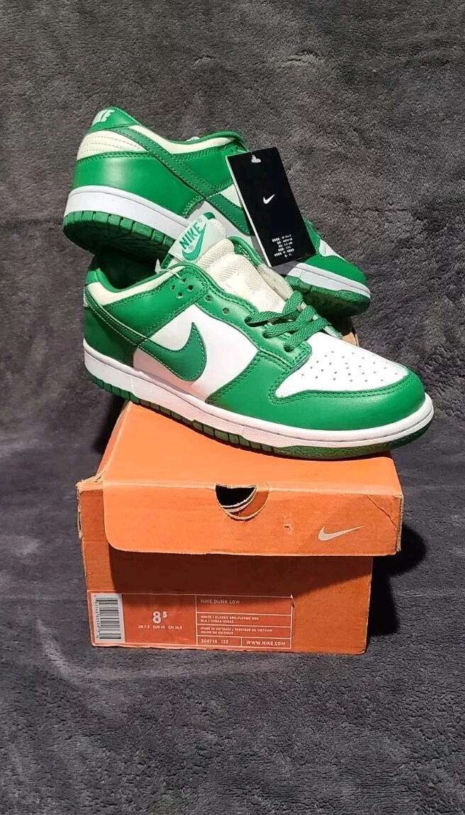 NIKE / 04年製/Dunk Low Celtic/28.5cm/GRN/304714-132 Nike Dunk Low Celtic - 304714-132 for Sale | Authenticity