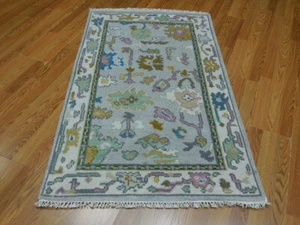 Bohemian Rug, Oushak Turkish Ushak Rug,Contemporary Design Rug 3x5 Ft - Picture 1 of 14