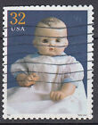 USA Briefmarke gestempelt 32c Puppe Baby Coos Jahrgang 1997 / 2616
