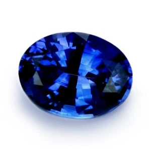 Certified 0.37ct Natural Ceylon Cornflower Blue Sapphire VVS  4.7x3.6mm Oval - Picture 1 of 6