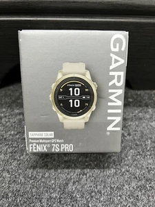 Garmin fenix 7S Pro Solare, Zaffiro, Acciaio Oro Morbido, Sabbia Chiara - Foto 1 di 3