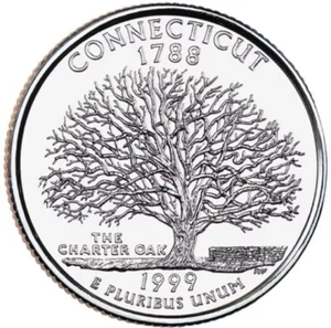 1999 D - Connecticut State Quarter - Picture 1 of 5