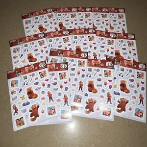 Lote de 15 hojas de pegatinas rojas giratorias de Disney - Imagen 1 de 3