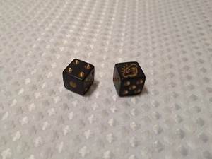 Monopoly Here & Now Empire Edition Black Game Dice Replacement Part Pieces Set - Picture 1 of 8