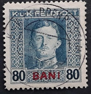 c.1916 Romania (Austria Occ) 80B blue K.u.K. Military stamp Etappenpostamt  - Picture 1 of 2