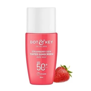 Dot & Key Strawberry Dew Tinted Sunscreen SPF 50+ 50ml Protection UA/UB 50ml. - Picture 1 of 6