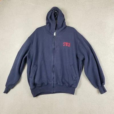 Moletom com capuz vintage Nordstrom masculino XL bordado DWB super lã - Imagem 1 de 4