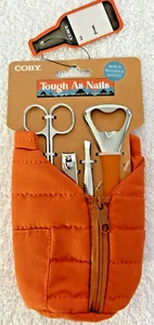 NWT COBY Tough As Nails Beer Nails Gift Set Puffer Koozie Nail Care Supplies - Picture 1 of 5