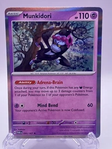 Pokémon TCG Munkidori 095/167 Holo - Line ERROR - Twilight Masquerade NM - Picture 1 of 3