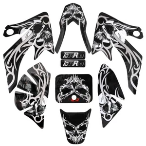 Skull Decals Stickers Graphics for CRF50 XR50 90 110cc 125cc SSR Dirt Pit - Bild 1 von 8