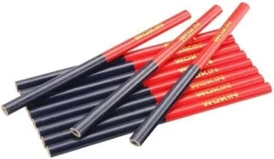 12 Stück Tischler Bleistifte Set Medium Rot Bauarbeiter Schreiner Holz Holzarbeiten Werkzeugkiste - Bild 1 von 6