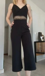 Tally Weijl Jumpsuit Damen Gr. S Schwarz Spagettiträger Spitze Elegant Overall - Bild 1 von 6