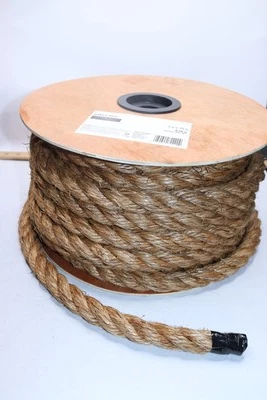 Everbilt 1 in. x 75 ft. Manila Twist Rope, Natural