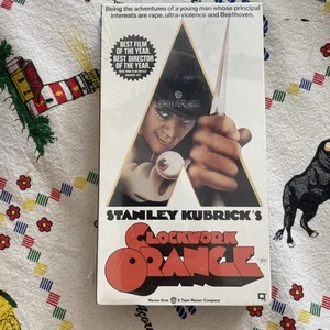 Clockwork Orange VHS Sealed Warner Watermarks 1991 Clean Copy Kubrick Classic - Picture 1 of 7