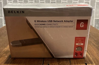 New In Box Belkin Wireless G WIFI F5D7050 Desktop & Laptop USB Network Adapter - Image 1 of 4
