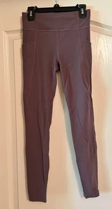 Athleta Girl High Rise Stash Your Treasure Tights, purple, Size Large (12) - Picture 1 of 4