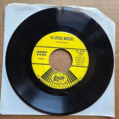 JOHNNY BOND 10 Little Bottles STARDAY COUNTRY 45 7" Record Vinyl Records - Image 1 of 2