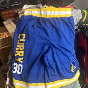 Steph Curry Golden State Warriors NBA Basketball Shorts Medium With Pockets - Picture 1 of 5