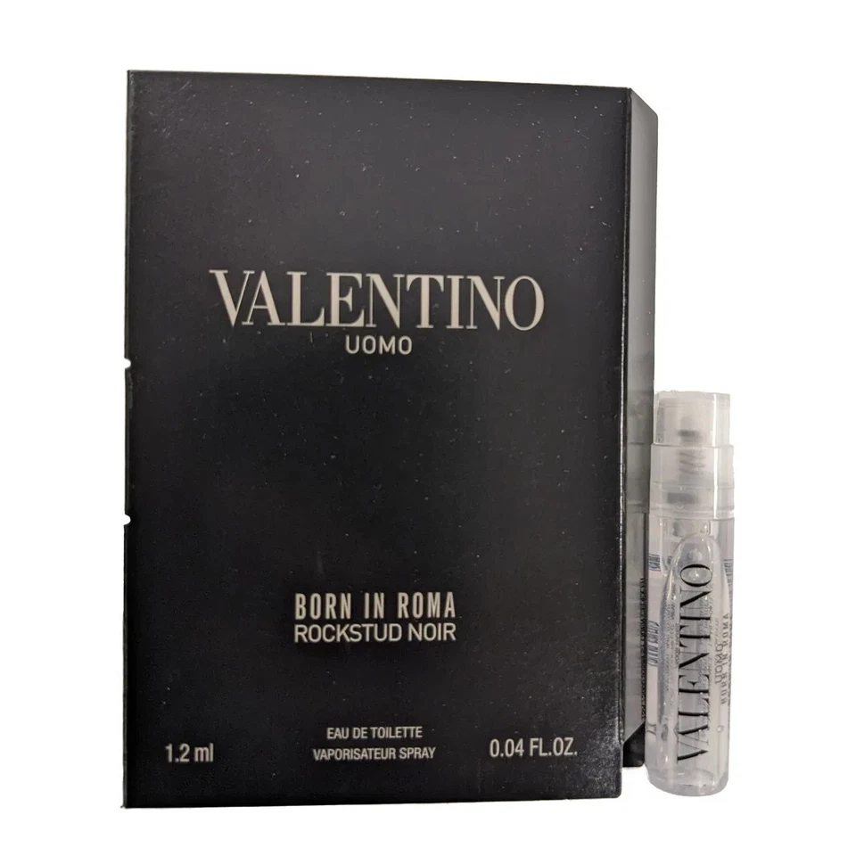 VALENTINO UOMO NACIDO EN ROMA ROCKSTUD NOIR 0.04 EAU DE TOILETTE VIAL SPRAY PARA MÍ Foto 1 de 1
